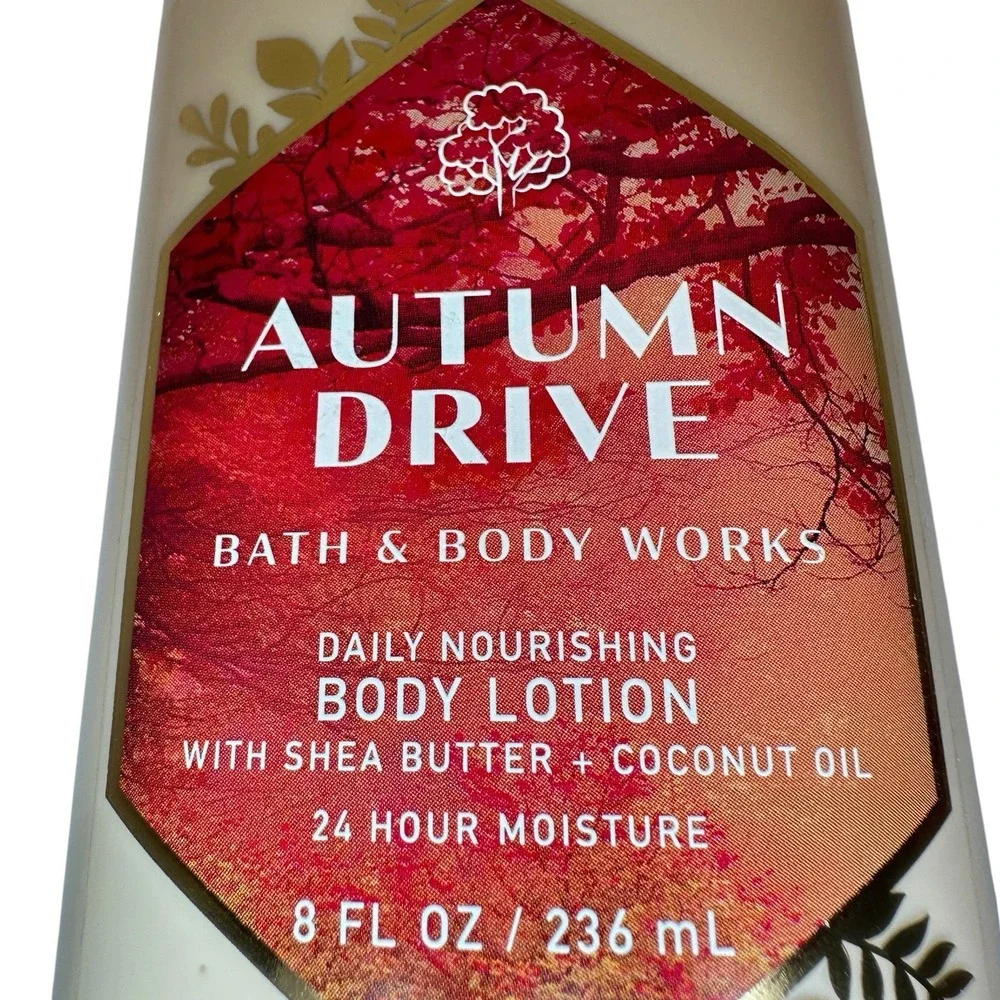 Bath & Body Works Autumn Drive Body Lotion 8 oz Fall Raspberry Amber NEW